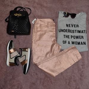 Old Navy Rose Gold Pixie Pants